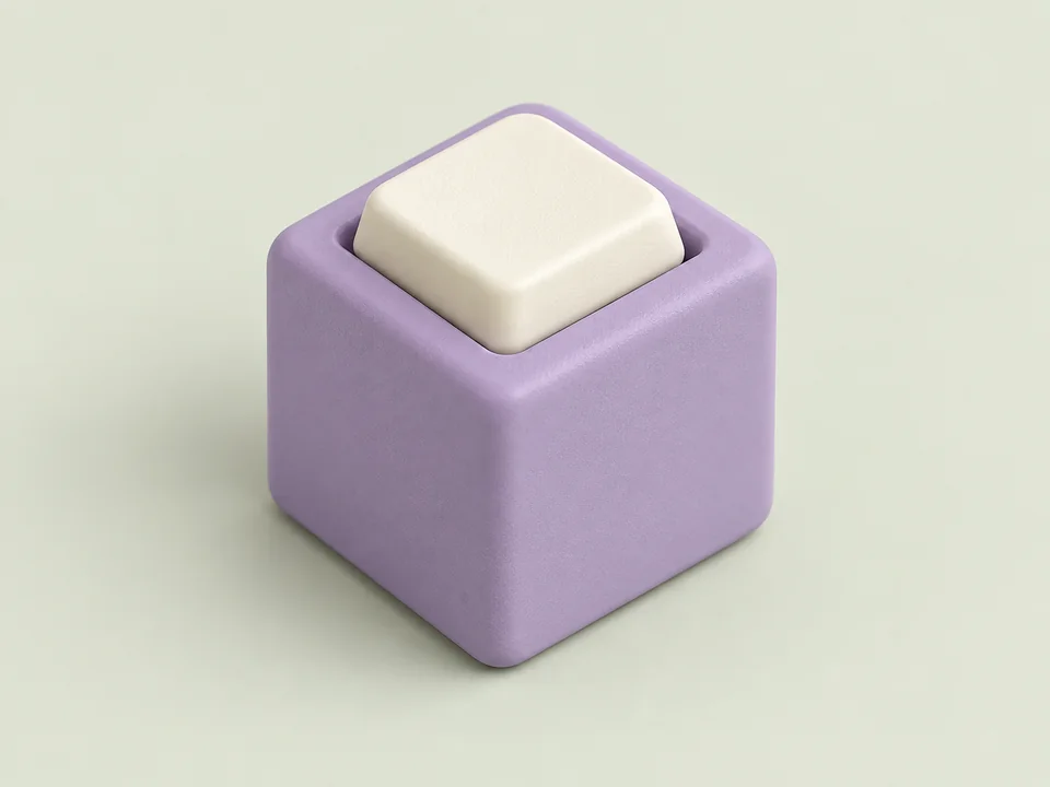 Clicker Block — illustrative sample in the studio color palette