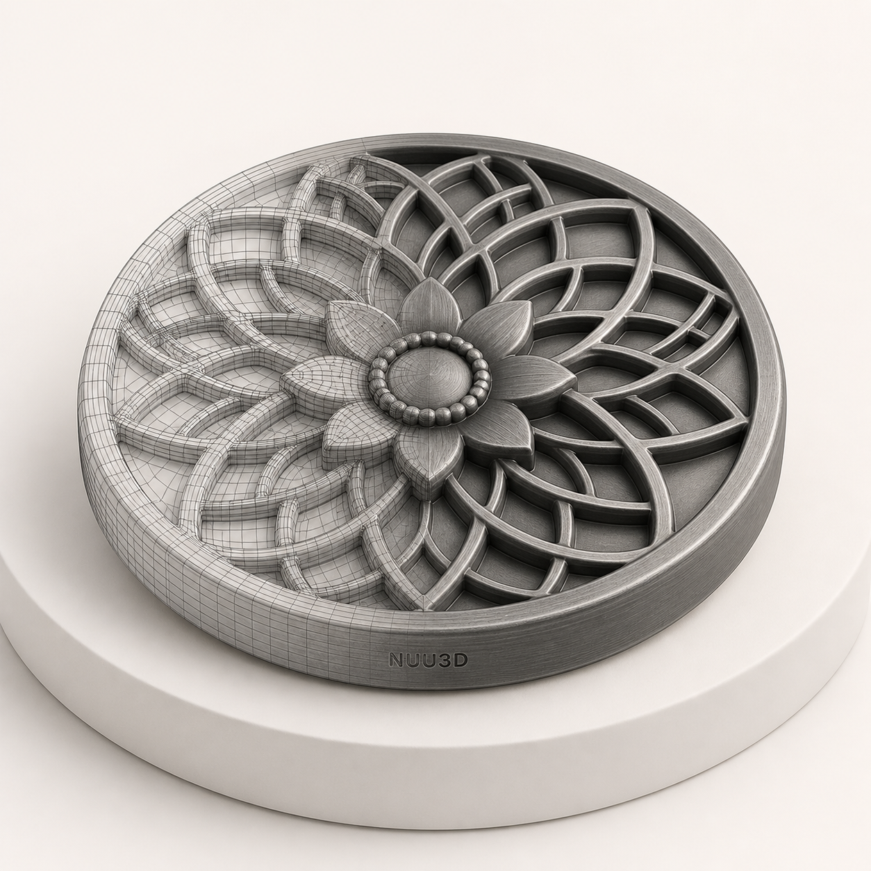 NUU3D floral medallion